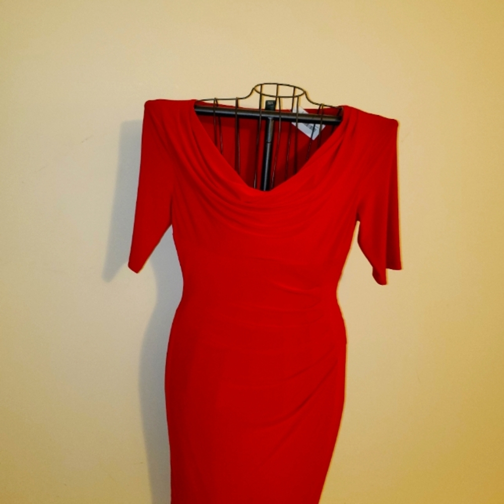 Ralph Lauren red dress, new. Size 14